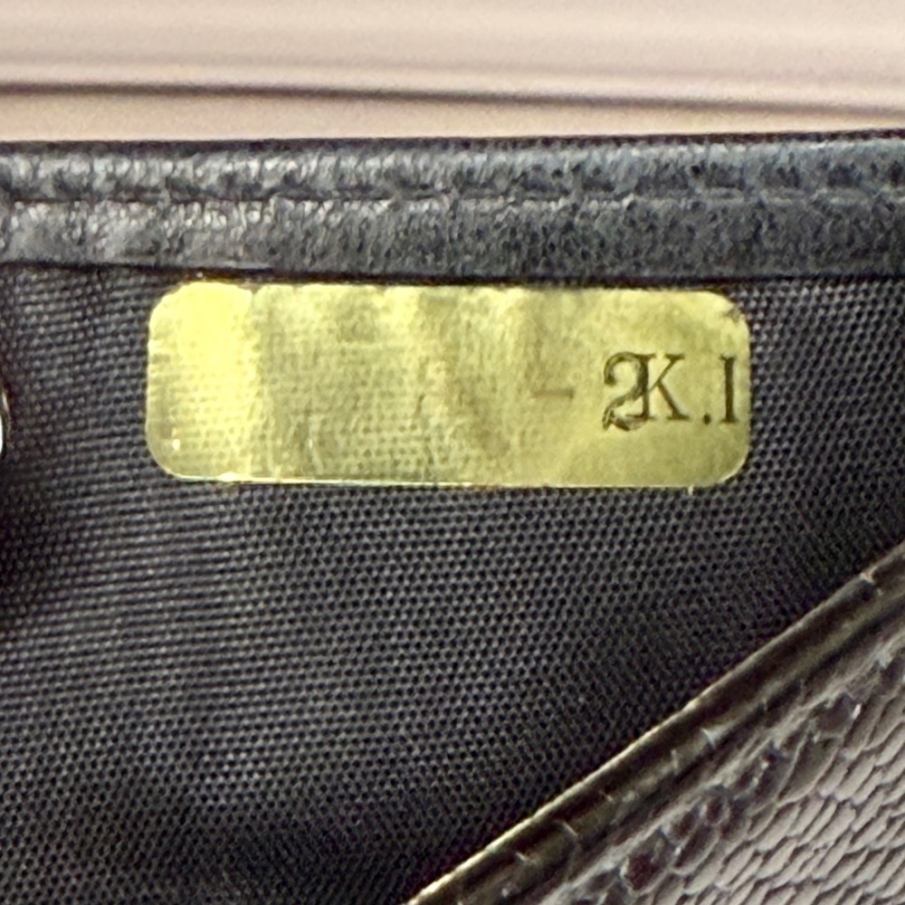 Chanel Black Caviar Leather Long Wallet CC Logo w Gold | Full Inclusion | Halo - Picture 9 of 10